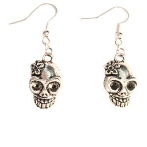 Dia De Los Muertos Sugar Skull Earrings